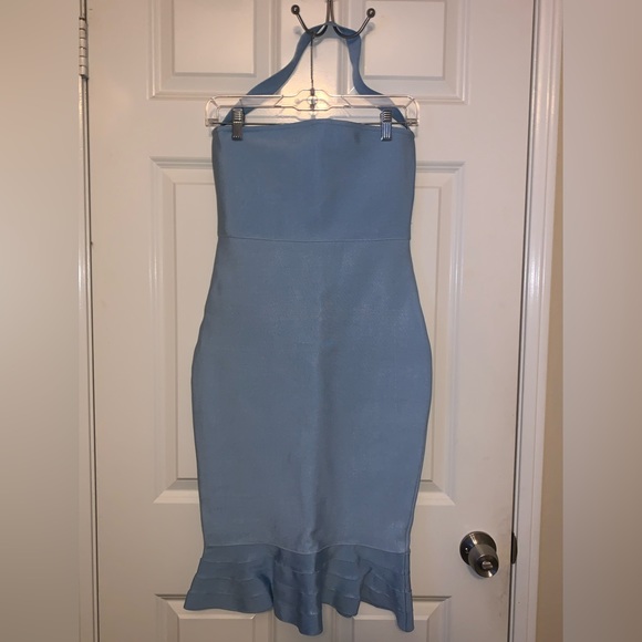 Who in shop Blue dress size medium - Picture 3 of 4